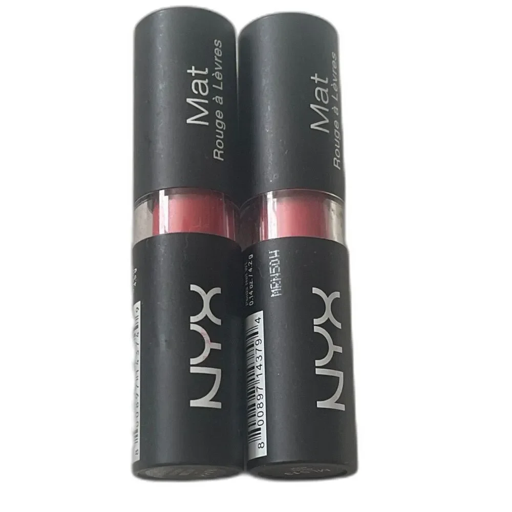 New Lot Of 2 NYX Soft Matte Lipstick MLS13 & MLS08 Angel & Pure Red.